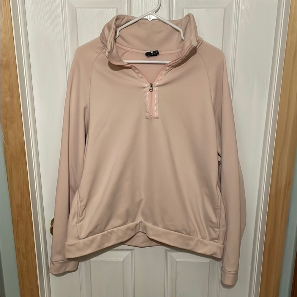 Women's Pink Quarter-Zip Pullover